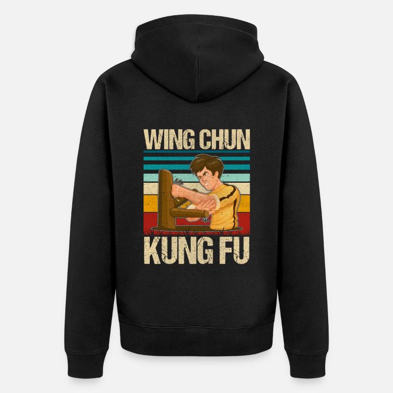 Wing Chun Kung Fu - Veste à capuche bio Premium Unisexe - noir