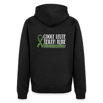 Stem Cells Stem Cell Therapy Stem Cell Donation - Unisex Premium Organic Zip Hoodie - black - Back - Nico (187cm)