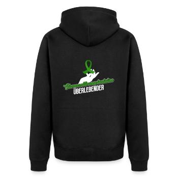 Stem Cells Stem Cell Therapy Stem Cell Donation - Unisex Premium Organic Zip Hoodie - black - Back - Nico (187cm)