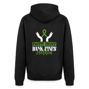 Stem Cells Stem Cell Therapy Stem Cell Donation - Unisex Premium Organic Zip Hoodie - black - Back - Nico (187cm)