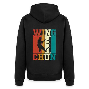 Wing Chun - Veste à capuche bio Premium Unisexe - noir - Dos - Nico (187cm)