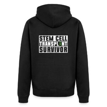 Stem Cell Transplant Stem Cell Donor Stem Cell - Unisex Premium Organic Zip Hoodie - black - Back - Nico (187cm)