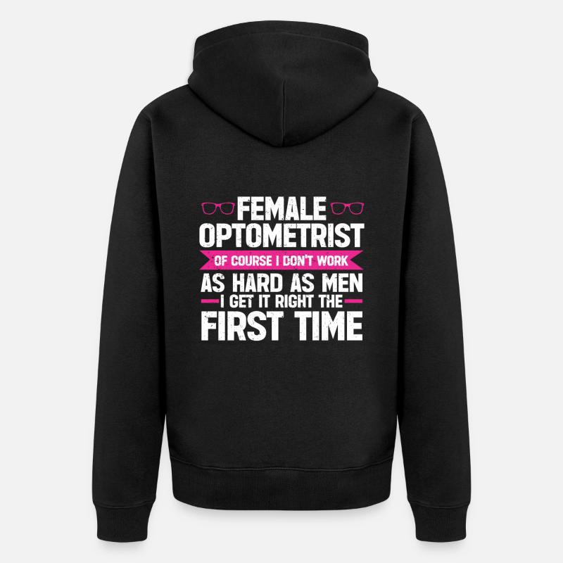Optométriste Optométriste Optométrie - Veste à capuche bio Premium Unisexe - noir