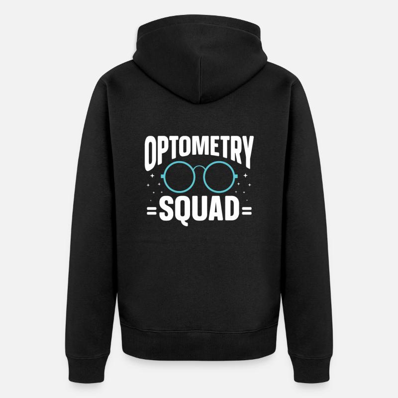 Optometrist Optiker Optometrie - Unisex Premium Bio Zip Hoodie - Schwarz