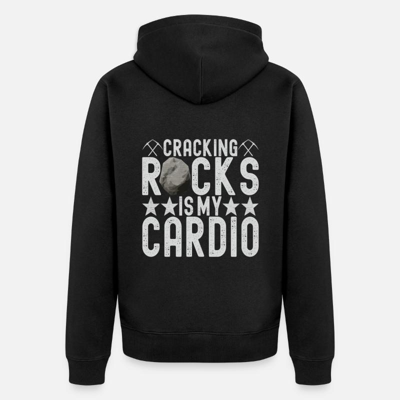 Géologue Géologie - Veste à capuche bio Premium Unisexe - noir