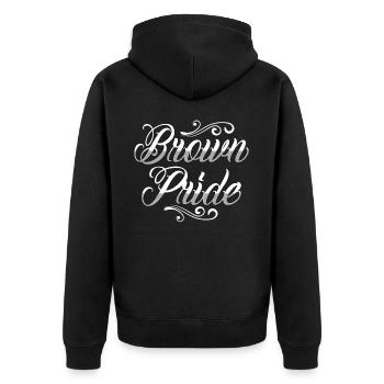 Hispanique Latino-américain Chicano Mexicain - Veste à capuche bio Premium Unisexe - noir - Dos - Nico (187cm)