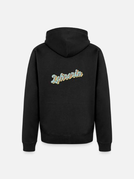 Schule Abschluss-Geschenk Lehrerin - Unisex Premium Bio Zip Hoodie - Schwarz