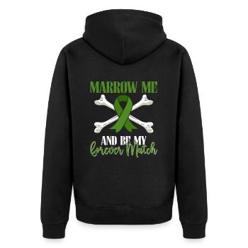 Stem Cell Transplant Stem Cell Donor Stem Cell - Unisex Premium Organic Zip Hoodie - black - Back - Nico (187cm)