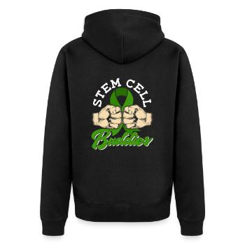 Stem Cell Transplant Stem Cell Donor Stem Cell - Unisex Premium Organic Zip Hoodie - black - Back - Nico (187cm)