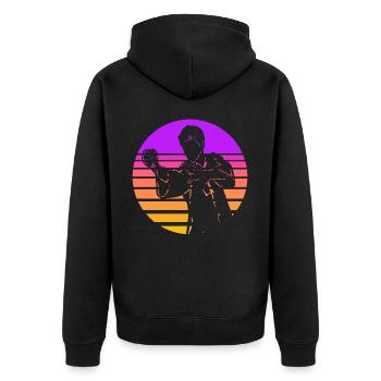 Wing Chun - Veste à capuche bio Premium Unisexe - noir - Dos - Nico (187cm)