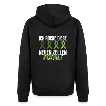 Stem Cells Stem Cell Therapy Stem Cell Donation - Unisex Premium Organic Zip Hoodie - black - Back - Nico (187cm)