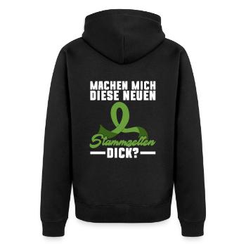 Stem Cells Stem Cell Therapy Stem Cell Donation - Unisex Premium Organic Zip Hoodie - black - Back - Nico (187cm)