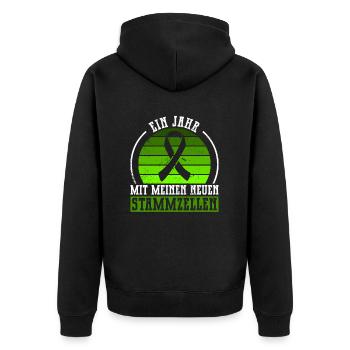 Stem Cells Stem Cell Therapy Stem Cell Donation - Unisex Premium Organic Zip Hoodie - black - Back - Nico (187cm)