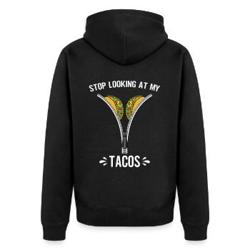 Taco drôle Fiesta mexicaine Cinco De Mayo - Veste à capuche bio Premium Unisexe - noir - Dos - Nico (187cm)
