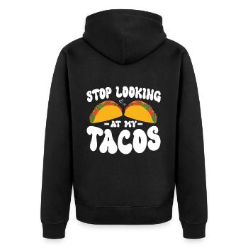 Taco drôle Fiesta mexicaine Cinco De Mayo - Veste à capuche bio Premium Unisexe - noir - Dos - Nico (187cm)