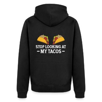 Taco drôle Fiesta mexicaine Cinco De Mayo - Veste à capuche bio Premium Unisexe - noir - Dos - Nico (187cm)