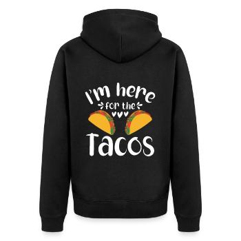 Taco drôle Fiesta mexicaine Cinco De Mayo - Veste à capuche bio Premium Unisexe - noir - Dos - Nico (187cm)
