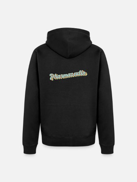 Laborant Abschluss-Geschenk Pharmazeutin - Unisex Premium Bio Zip Hoodie - Schwarz