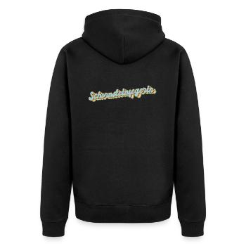 Schornsteinfeger Abschluss-Geschenk - Unisex Premium Bio Zip Hoodie - Schwarz - Hinten - Nico (187cm)