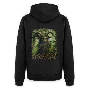 Festival du panthéon païen de la mythologie slave de Leshy - Veste à capuche bio Premium Unisexe - noir - Dos - Nico (187cm)
