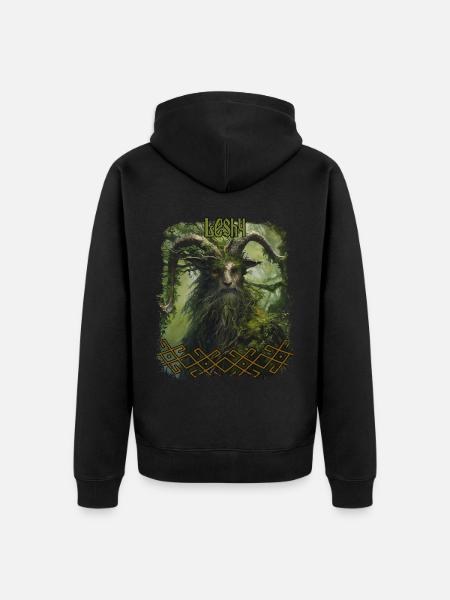 Slavic Mythology Leshy Pagan Pantheon Festival - Unisex Premium Organic Zip Hoodie - black