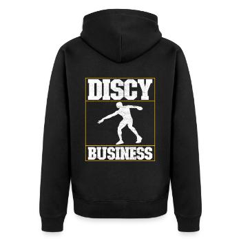 Lancer du disque Lancer du disque - Veste à capuche bio Premium Unisexe - noir - Dos - Nico (187cm)