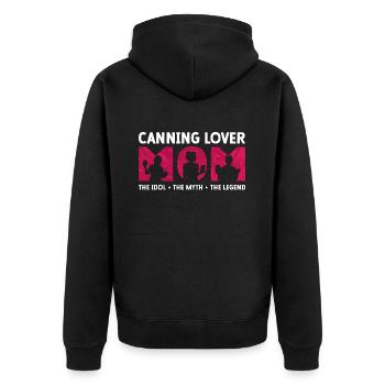 Amant de la mise en conserve maman l’idole le mythe saison de la mise en conserve - Veste à capuche bio Premium Unisexe - noir - Dos - Nico (187cm)