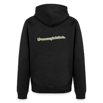 Cadeau de Graduation arpenteur - Veste à capuche bio Premium Unisexe - noir - Dos - Nico (187cm)