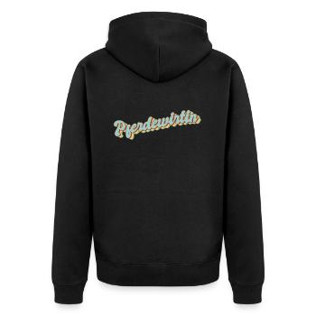 Chevaux Graduation cadeau cheval propriétaire - Veste à capuche bio Premium Unisexe - noir - Dos - Nico (187cm)
