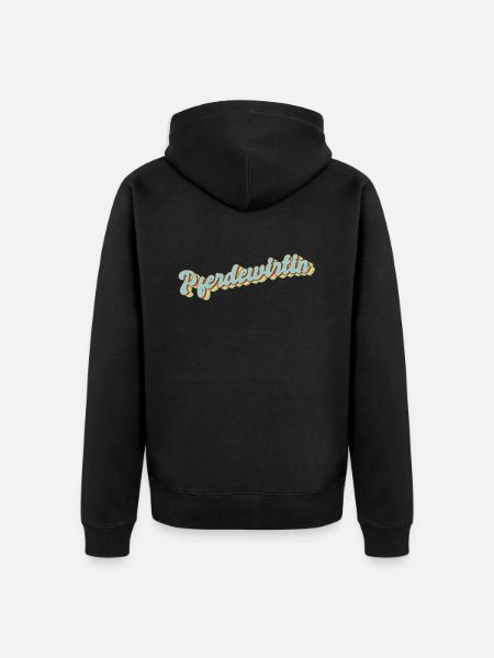 Pferde Abschluss-Geschenk Pferdewirtin - Unisex Premium Bio Zip Hoodie - Schwarz