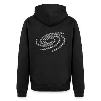 Flocons de neige Galaxy Flocon de neige d’hiver - Veste à capuche bio Premium Unisexe - noir - Dos - Nico (187cm)