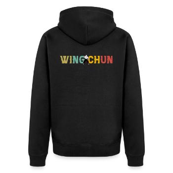 Wing Chun - Veste à capuche bio Premium Unisexe - noir - Dos - Nico (187cm)