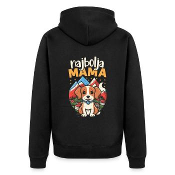 Najbolja maman I meilleur cadeau de fête des mères de maman - Veste à capuche bio Premium Unisexe - noir - Dos - Nico (187cm)