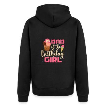 Ice Cream Ice Cream Ice Cream Summer Gift - Unisex Premium Organic Zip Hoodie - black - Back - Nico (187cm)