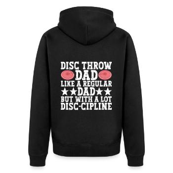 Lancer du disque Lancer du disque - Veste à capuche bio Premium Unisexe - noir - Dos - Nico (187cm)