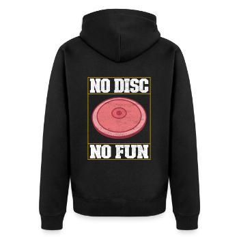 Lancer du disque Lancer du disque - Veste à capuche bio Premium Unisexe - noir - Dos - Nico (187cm)