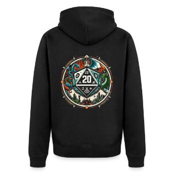 Jeu de rôle RPG Maître du jeu vidéo Gamer - Veste à capuche bio Premium Unisexe - noir - Dos - Nico (187cm)