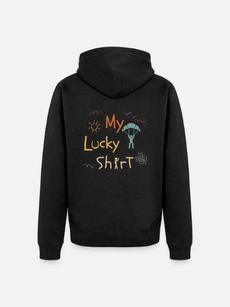 Fallschirmspringen SKYDIVING SKYDIVER - Unisex Premium Organic Zip Hoodie - black