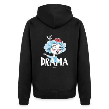 Reine sans drame - Veste à capuche bio Premium Unisexe - noir - Dos - Nico (187cm)