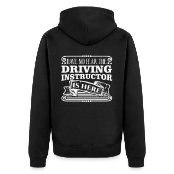 Driving Teacher Driving Instructor - Unisex Premium Organic Zip Hoodie - black - Back - Nico (187cm)