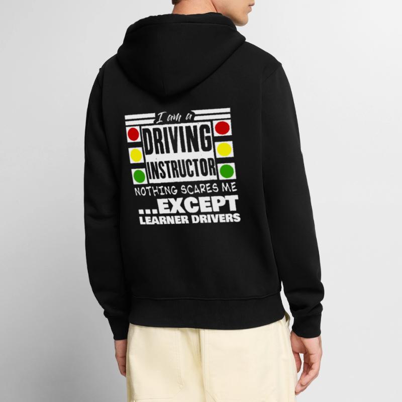 Driving Instructor Learner Drivers Unisex Premium Bio Zip Hoodie