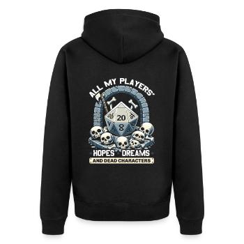 Jeu de rôle RPG Maître du jeu vidéo Gamer - Veste à capuche bio Premium Unisexe - noir - Dos - Nico (187cm)