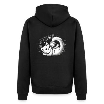 Role Playing Game RPG Master Video Game Gamer - Unisex Premium Organic Zip Hoodie - black - Back - Nico (187cm)