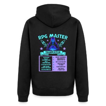 Jeu de rôle RPG Maître du jeu vidéo Gamer - Veste à capuche bio Premium Unisexe - noir - Dos - Nico (187cm)