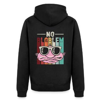 Drôle de poisson-mouche créature marine - Veste à capuche bio Premium Unisexe - noir - Dos - Nico (187cm)