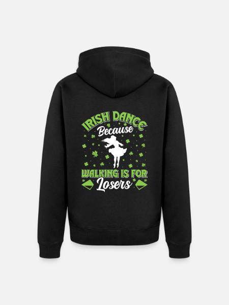 Irish Dance Irish Dancing - Unisex Premium Organic Zip Hoodie - black