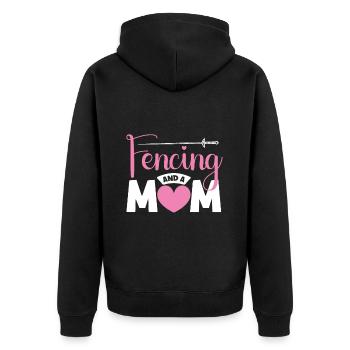 I've gone from mom to mom to be great - Unisex Premium Organic Zip Hoodie - black - Back - Nico (187cm)