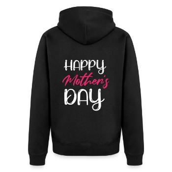 I've gone from mom to mom to be great - Unisex Premium Organic Zip Hoodie - black - Back - Nico (187cm)