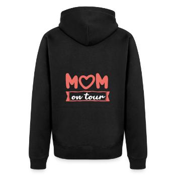 I've gone from mom to mom to be great - Unisex Premium Organic Zip Hoodie - black - Back - Nico (187cm)