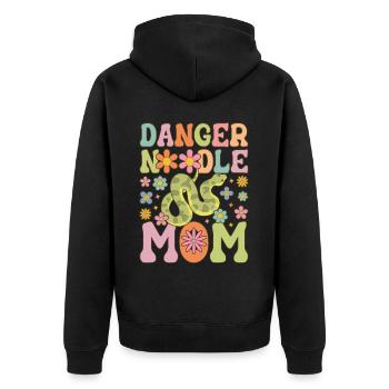 Groovy Snake Maman Serpent Meme - Veste à capuche bio Premium Unisexe - noir - Dos - Nico (187cm)